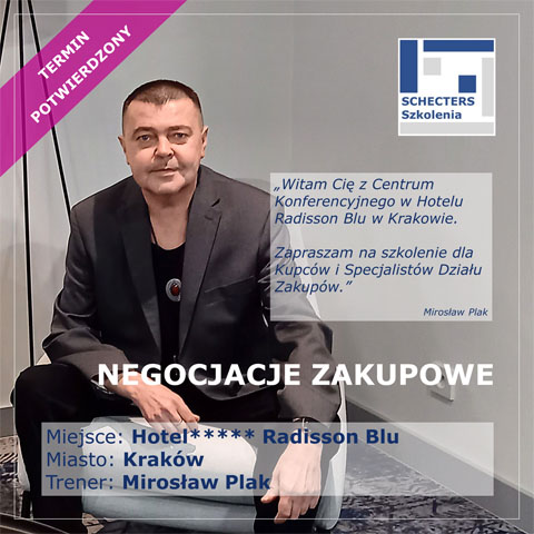 Negocjacje zakupowe - szkolenie otwarte Kraków - termin potwierdzony